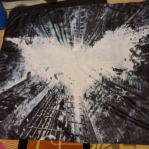 Batman logo/city buildings tapestry